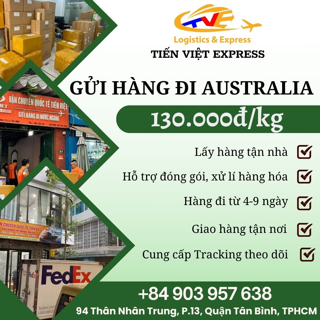 Gửi hàng đi Úc- Tiến Việt Express